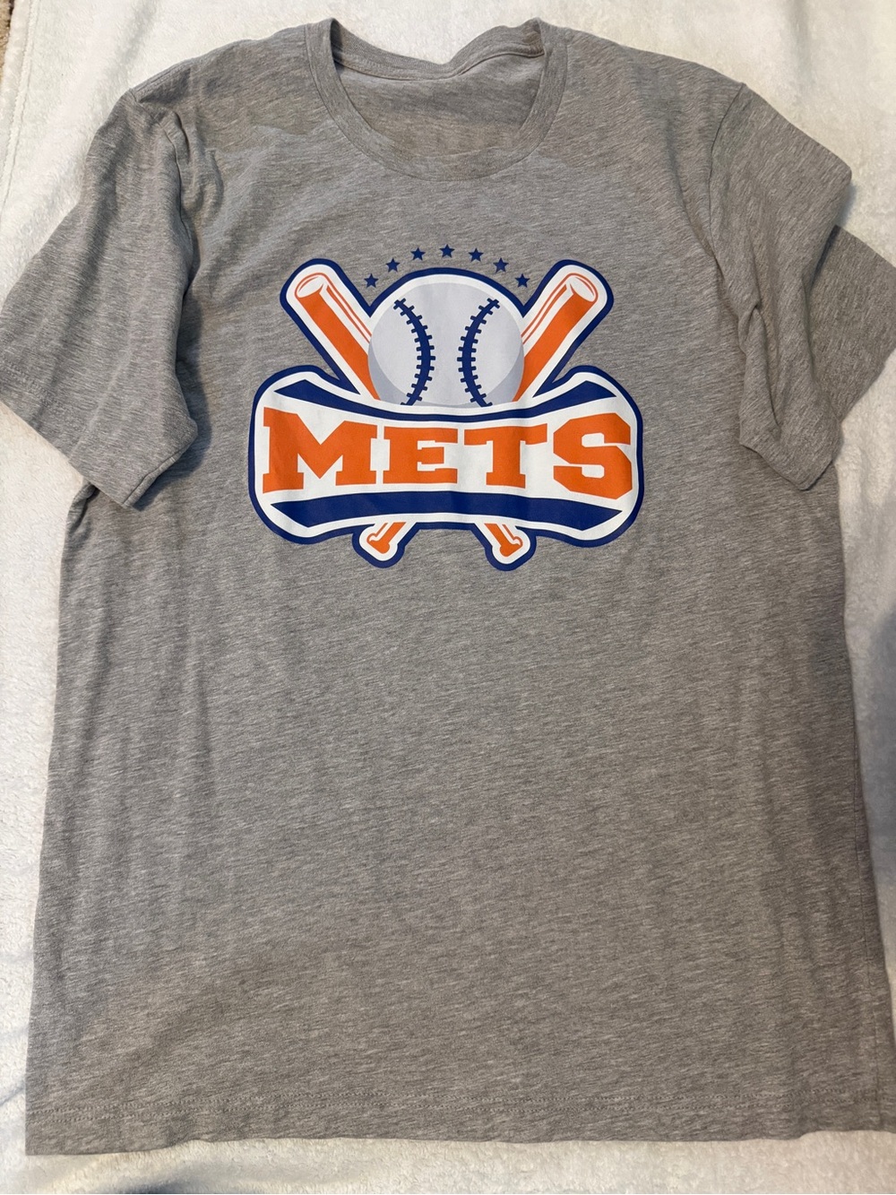 New York Mets Grey Logo T-Shirt